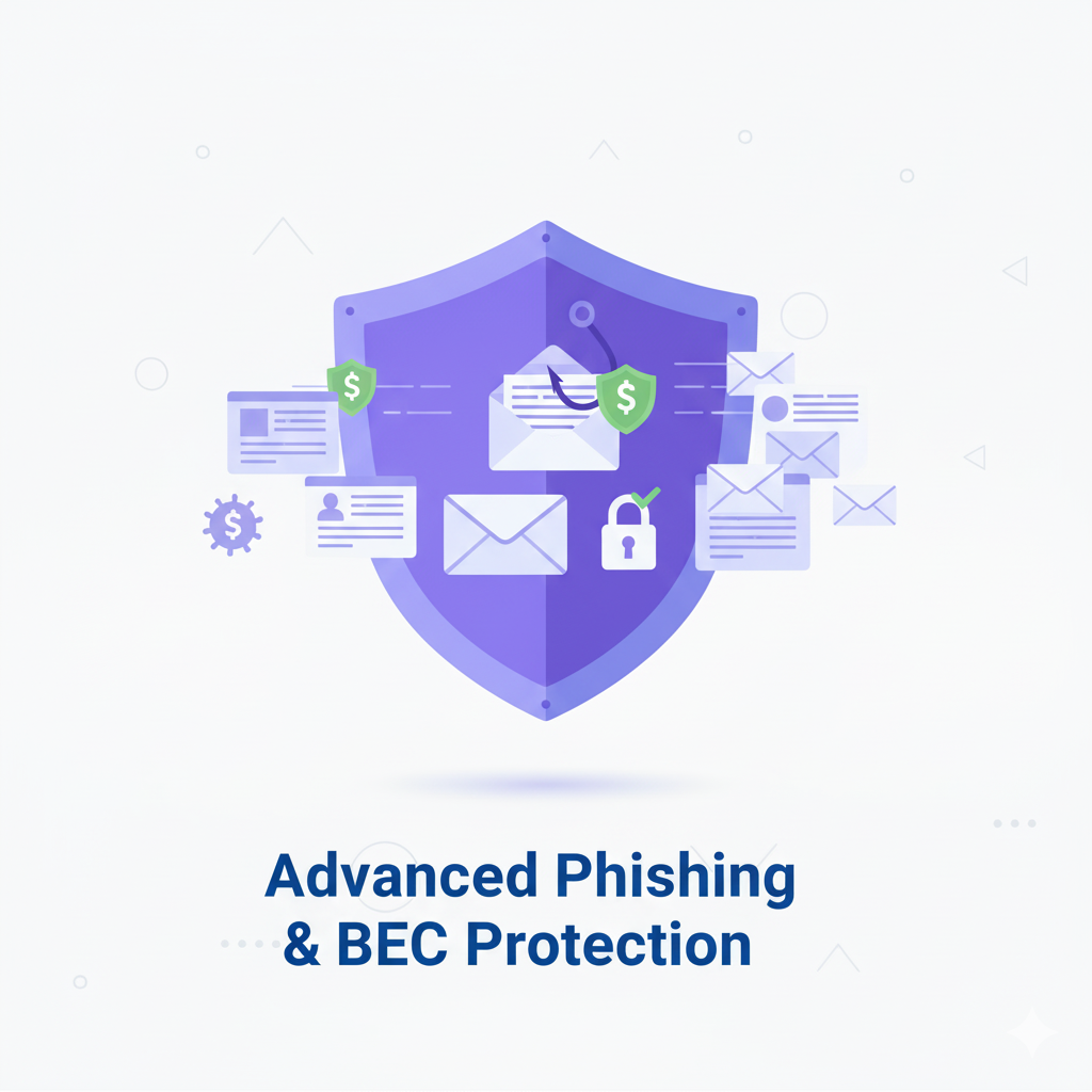 Illustration for advanced phishing and BEC protection